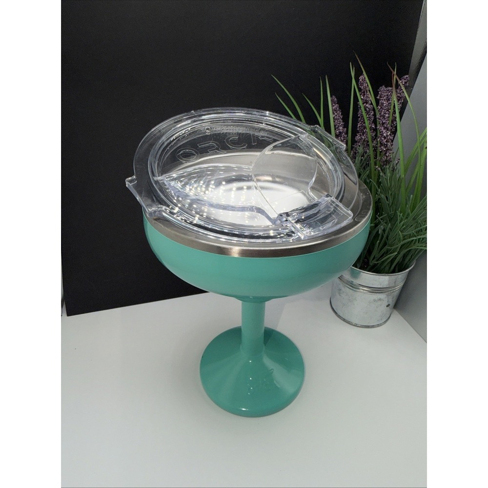 New ORCA Uline Rita Margarita Insulated Cup Stainless W/ Lid‎ Seafoam Teal Cup